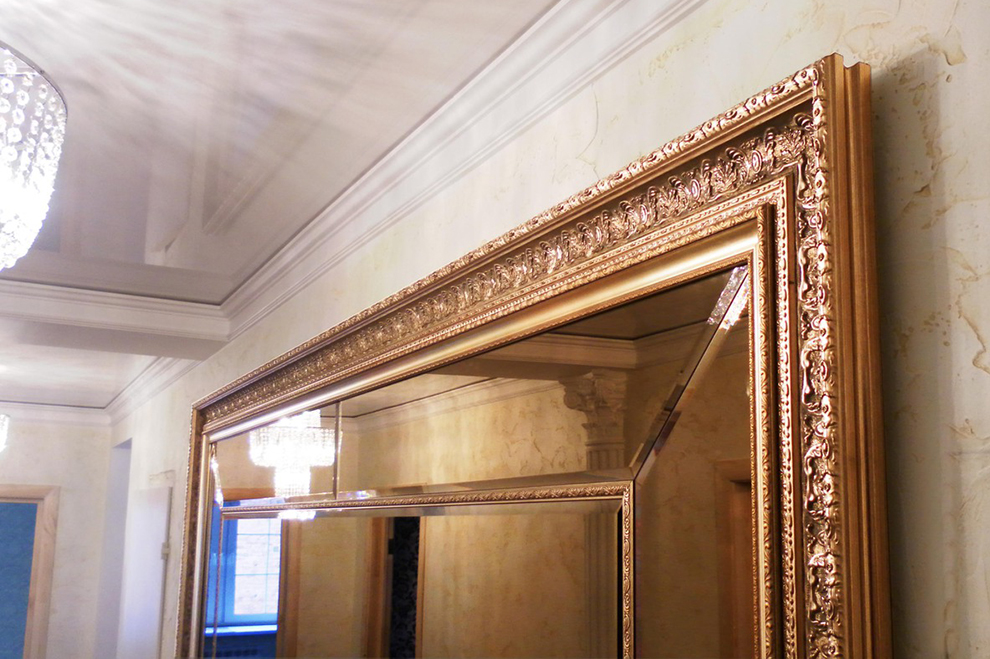 гипсовая рамка для зеркала