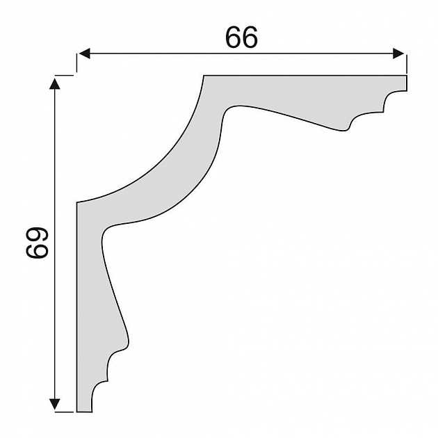 Карниз К66