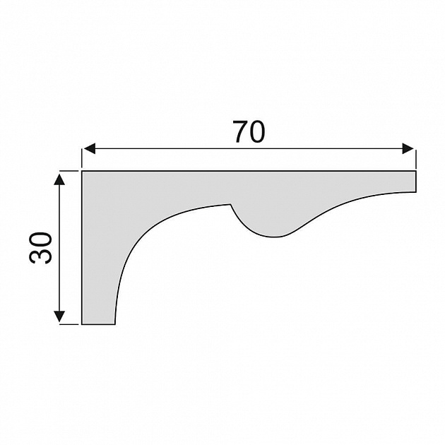 Карниз К72