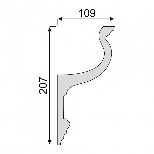 Карниз К32